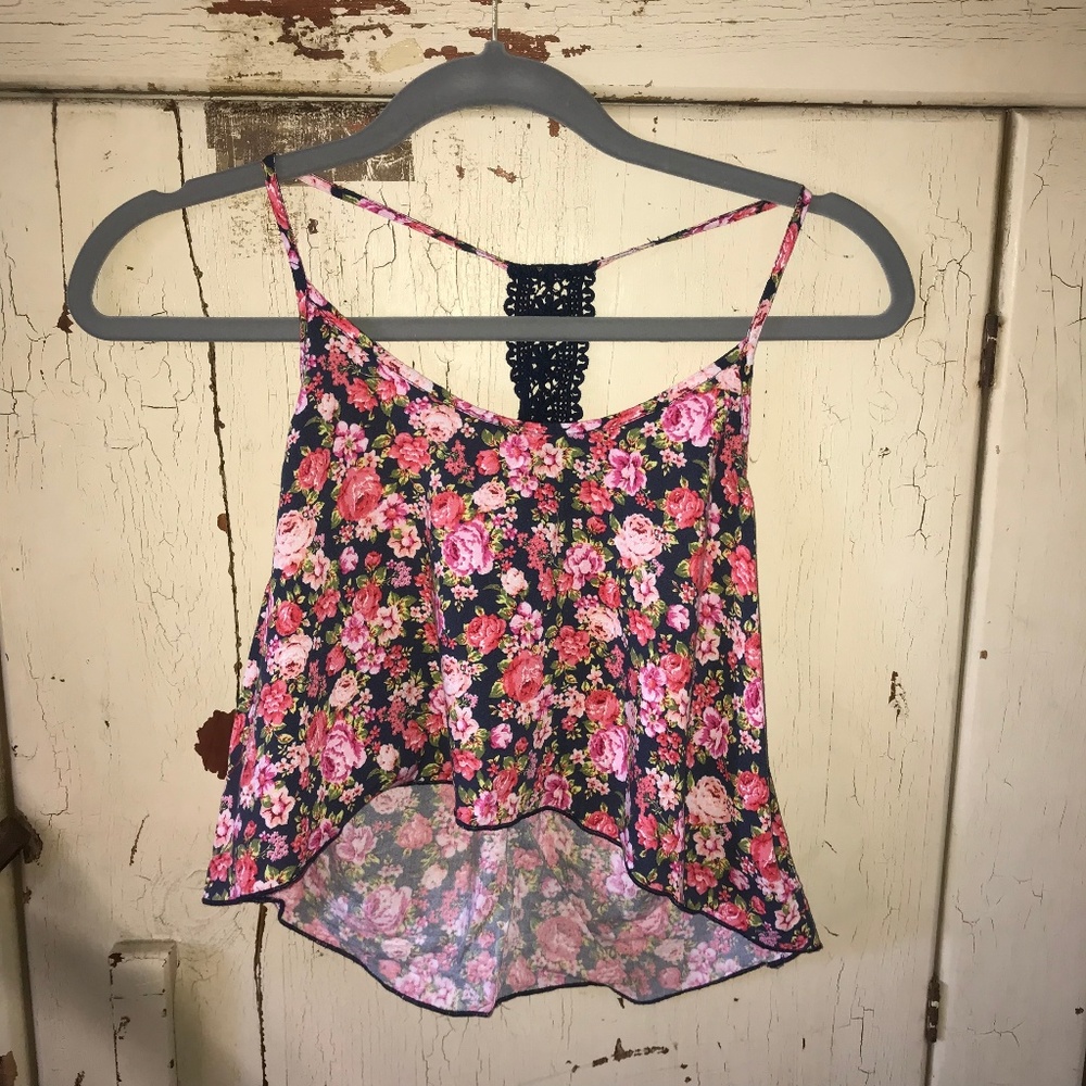 Floral Flowy Crop Top